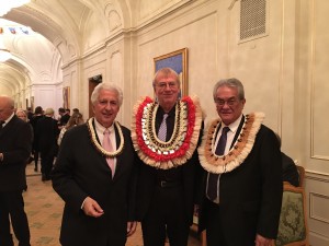 Marshall Islands' Minister Tony de Brum with RLA founder Jakob von Uexküll and Farhad Vladi of Vladi Private Islands 